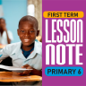 FIRST TERM LESSON NOTES FOR PRIMARY 6